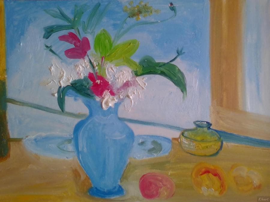 Свободная копия Поля Сезана Голубая ваза