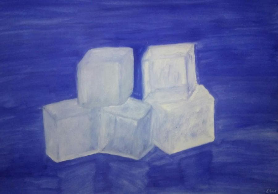 Кубики льда для охлаждения