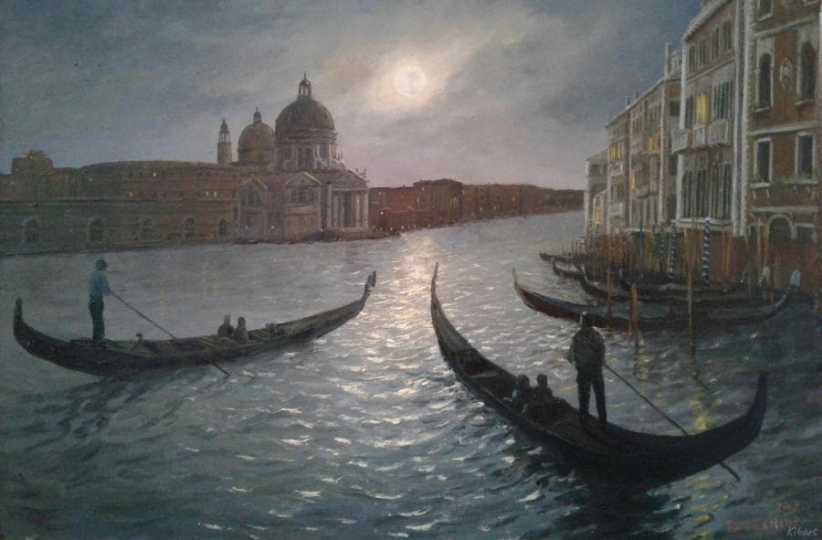 Большой Венецианский Канал ночью.