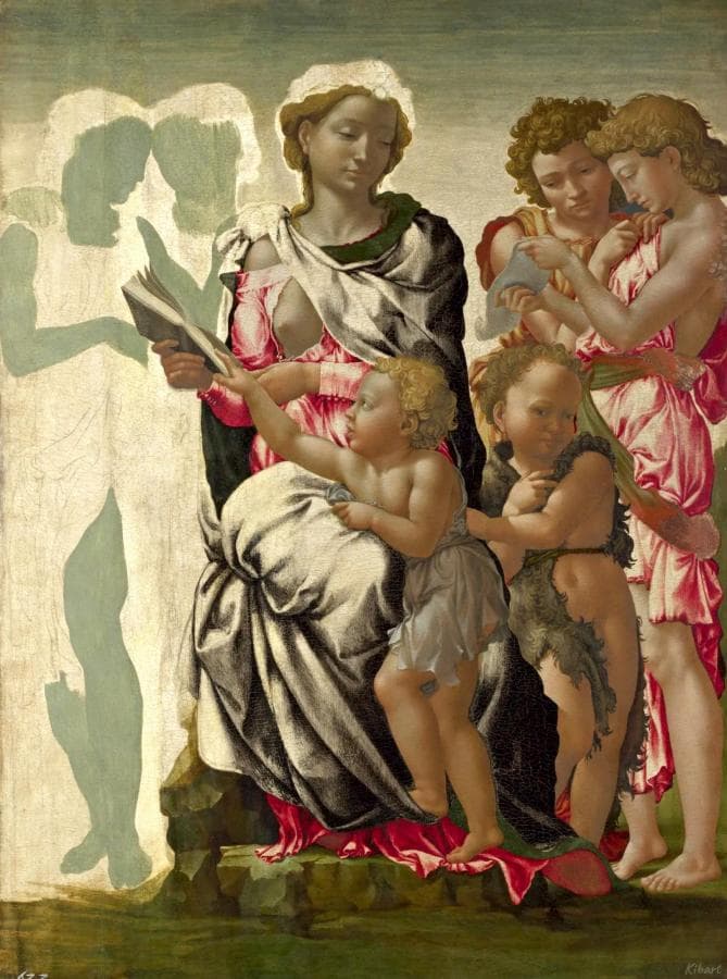 Богоматерь с младенцем, Иоанном и ангелами