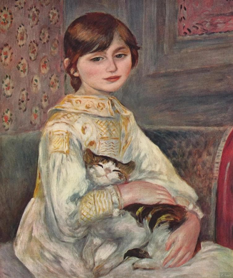 Портрет мадемуазель Жюли Мане с кошкой