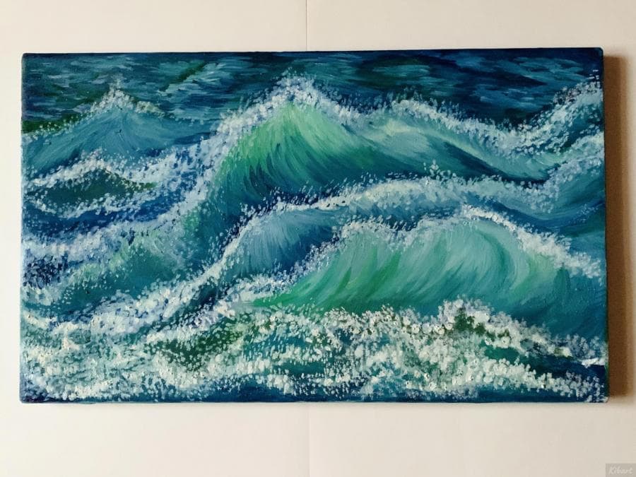Картина маслом «Море»