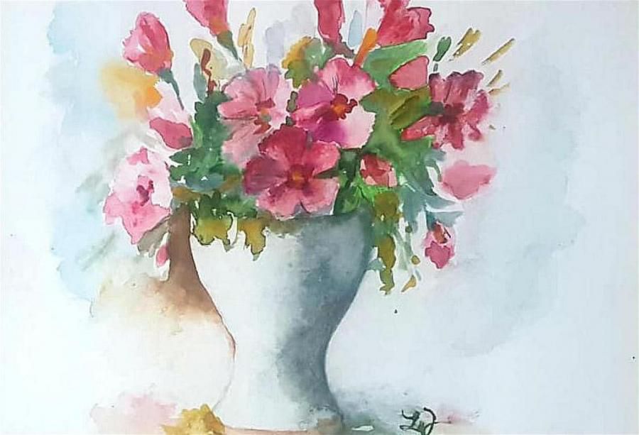 Blumen in Vase