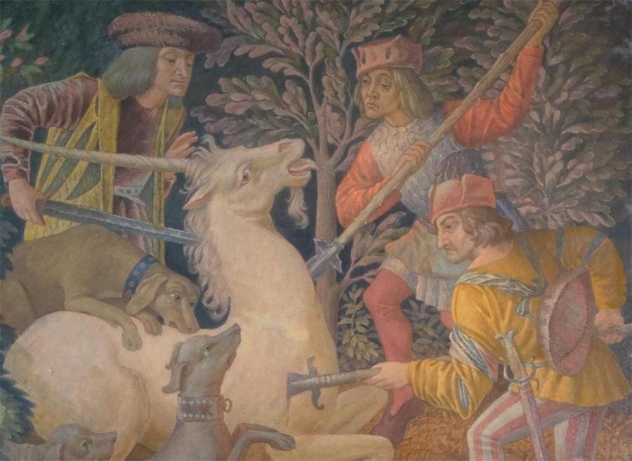 В ПОИСКАХ ЕДИНОРОГА (фрагмент картины)