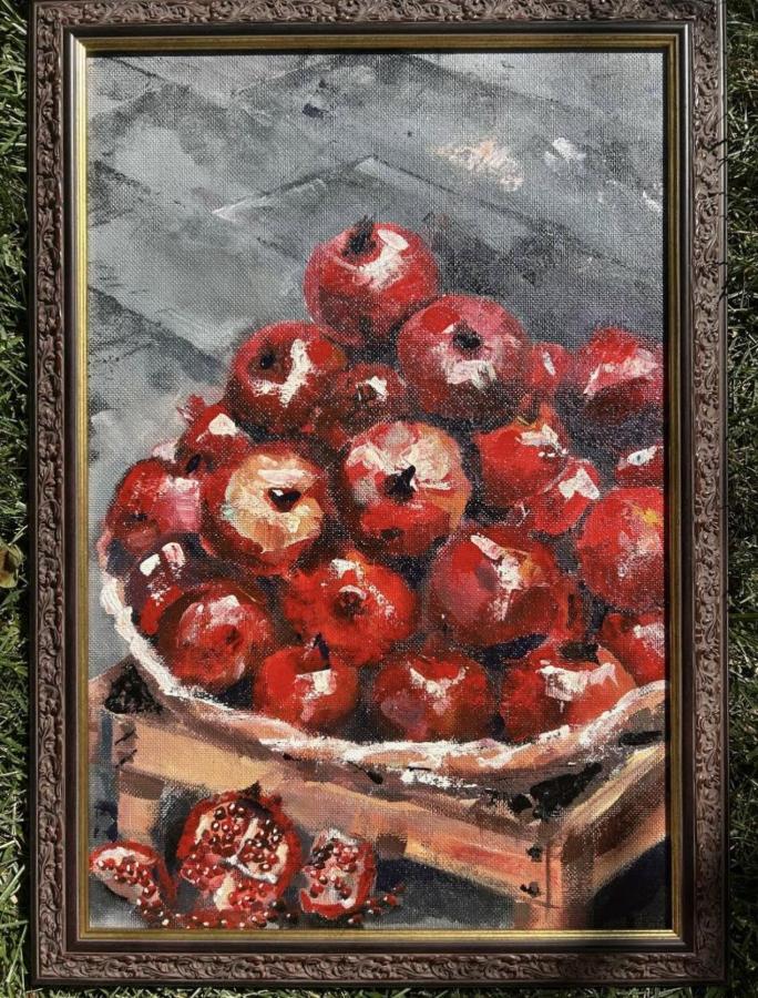Гранаты.Акрил.Холст.60*30