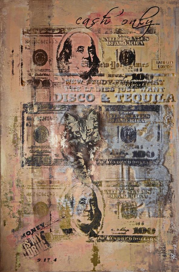Серия работ "Cash only"