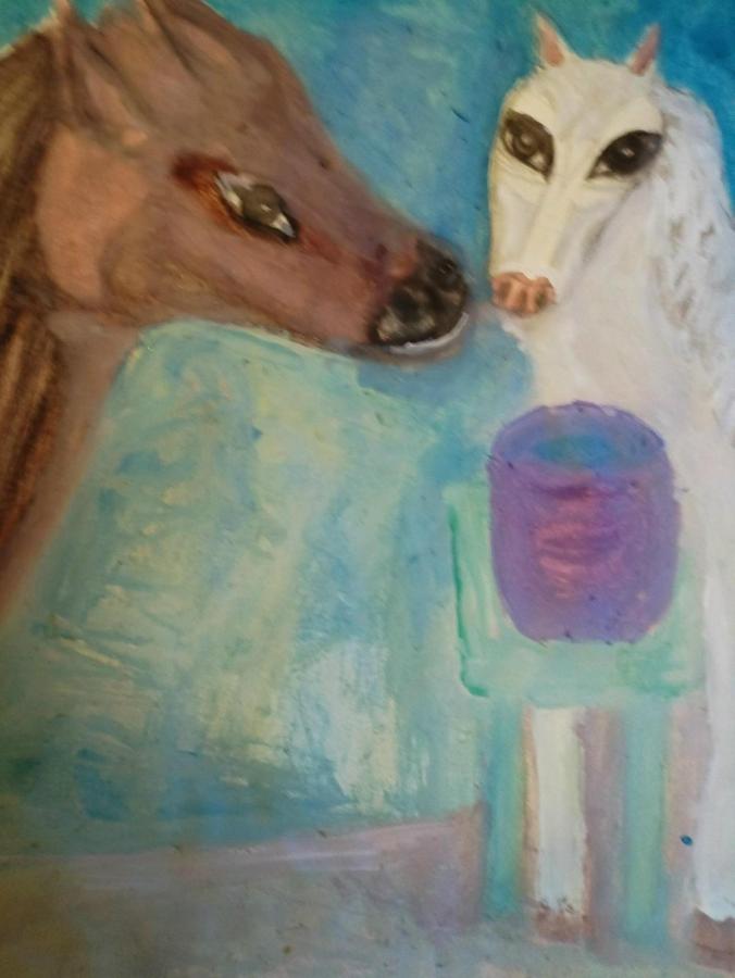 Лошади зимой