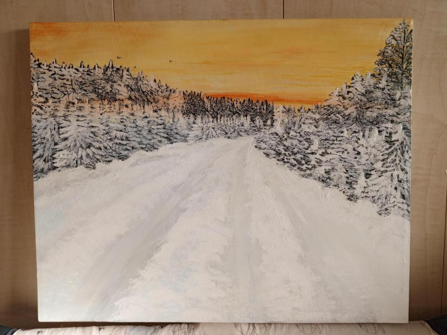 Чудесный зимний вечер