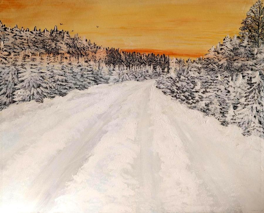 Чудесный зимний вечер