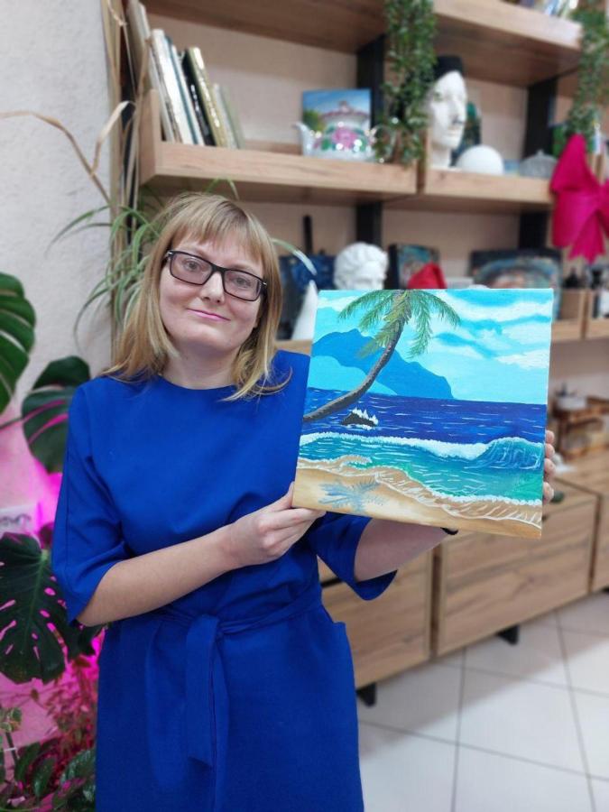 Картина маслом Море, пляж