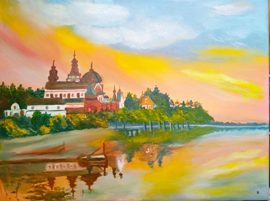 Вечерний звон на закате