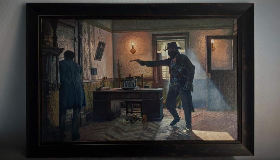 живопись по мотивам игры RDR2